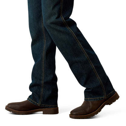 ARIAT 10018377 Rebar M4 Durastretch Workhouse Low Rise Bootcut Jeans in Phantom
