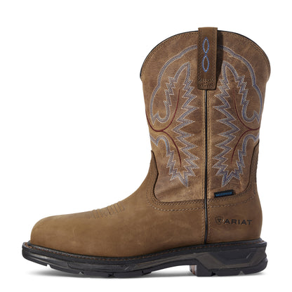Ariat 10031474 MNS WORKHOG XT SQ TOE H2O BROWN/BROWN