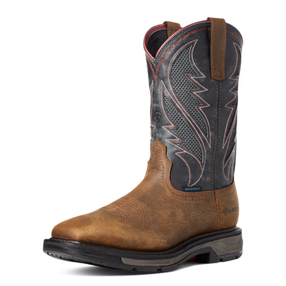 Ariat 10035984 MNS WORKHOG XT VENTTEK H2O RYE BROWN/STORM
