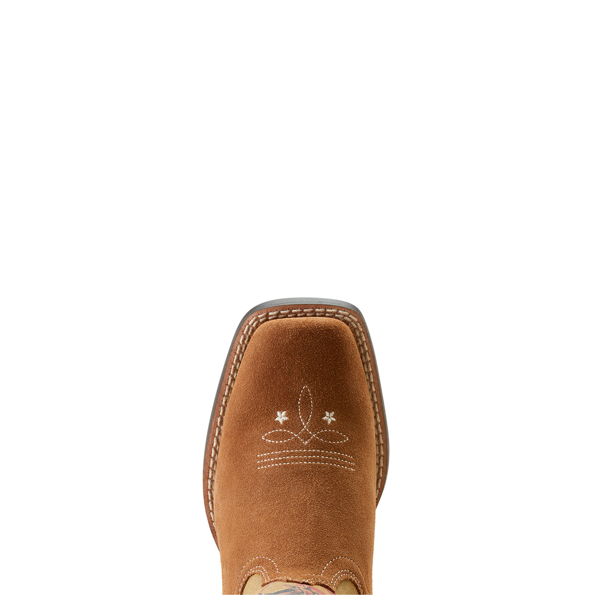 Ariat 10050965 Futurity Rodeo Quincy Cutter Toe Western Boot CHESTNUT SUEDE