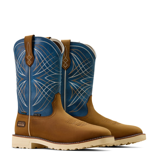 Ariat 10060893 Activator H20 Steel Toe Dusted Brown / Basin Blue