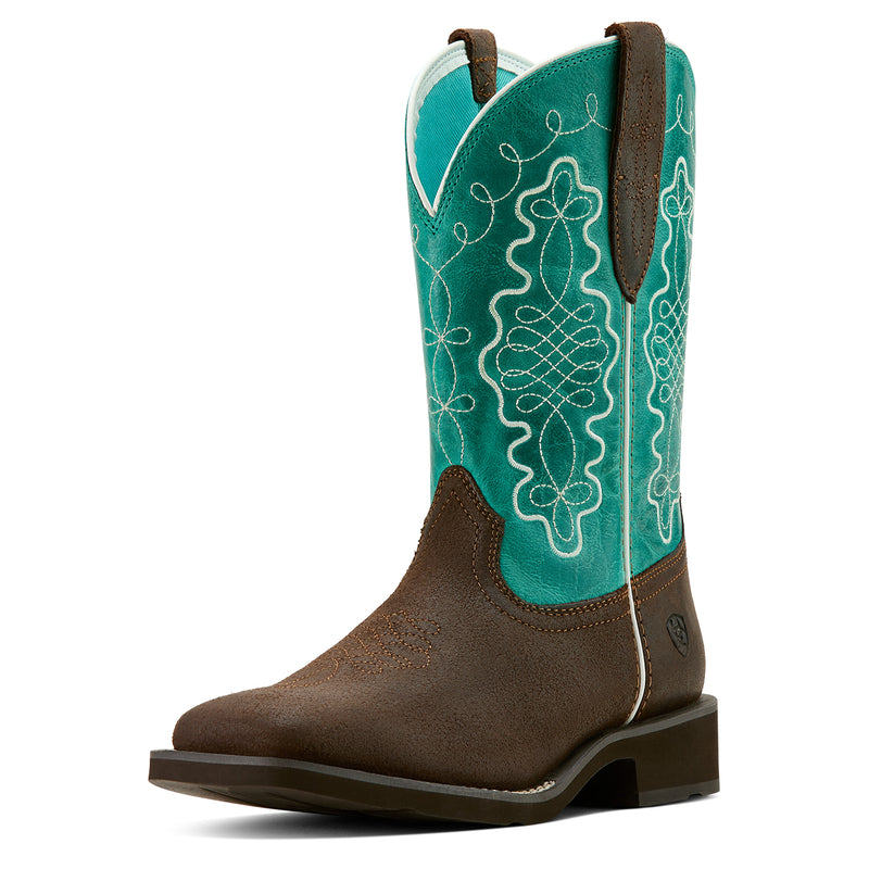 Ariat 10061203 Callie Worn Hickory Turquoise 10'' WST