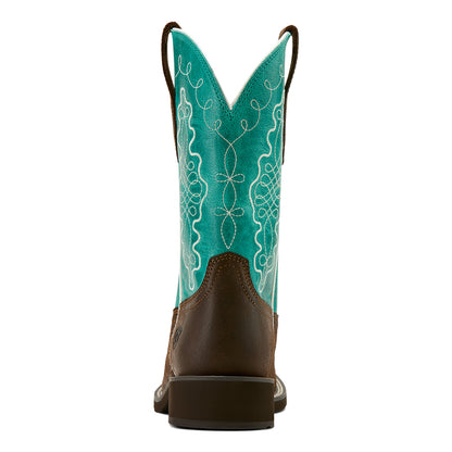 Ariat 10061203 Callie Worn Hickory Turquoise 10'' WST