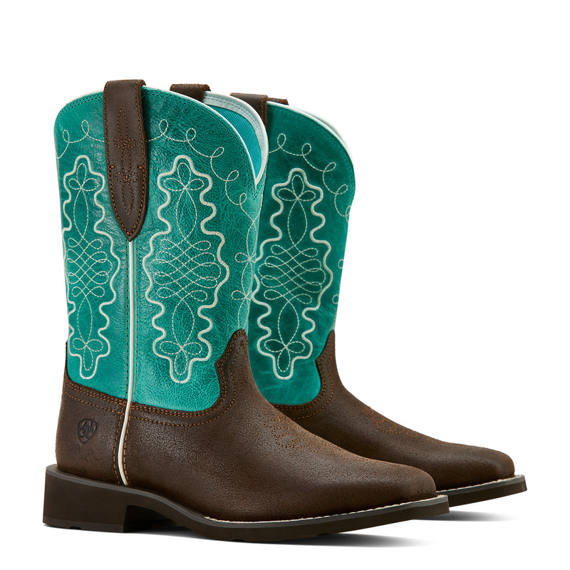 Ariat 10061203 Callie Worn Hickory Turquoise 10'' WST