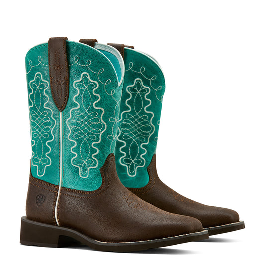 Ariat 10061203 Callie Worn Hickory Turquoise 10'' WST