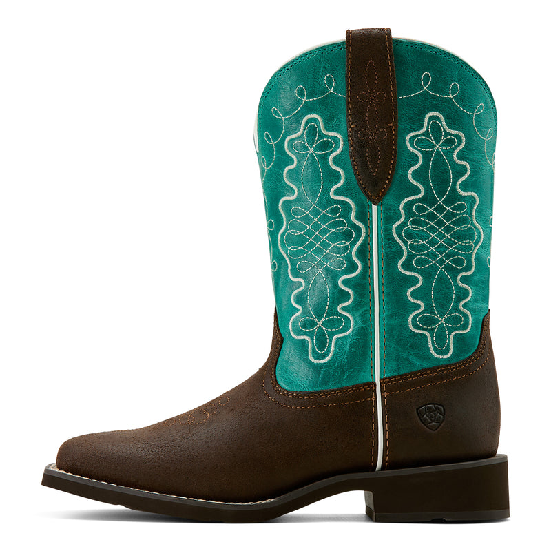 Ariat 10061203 Callie Worn Hickory Turquoise 10'' WST