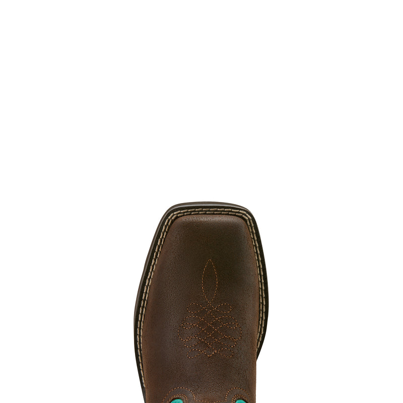 Ariat 10061203 Callie Worn Hickory Turquoise 10'' WST