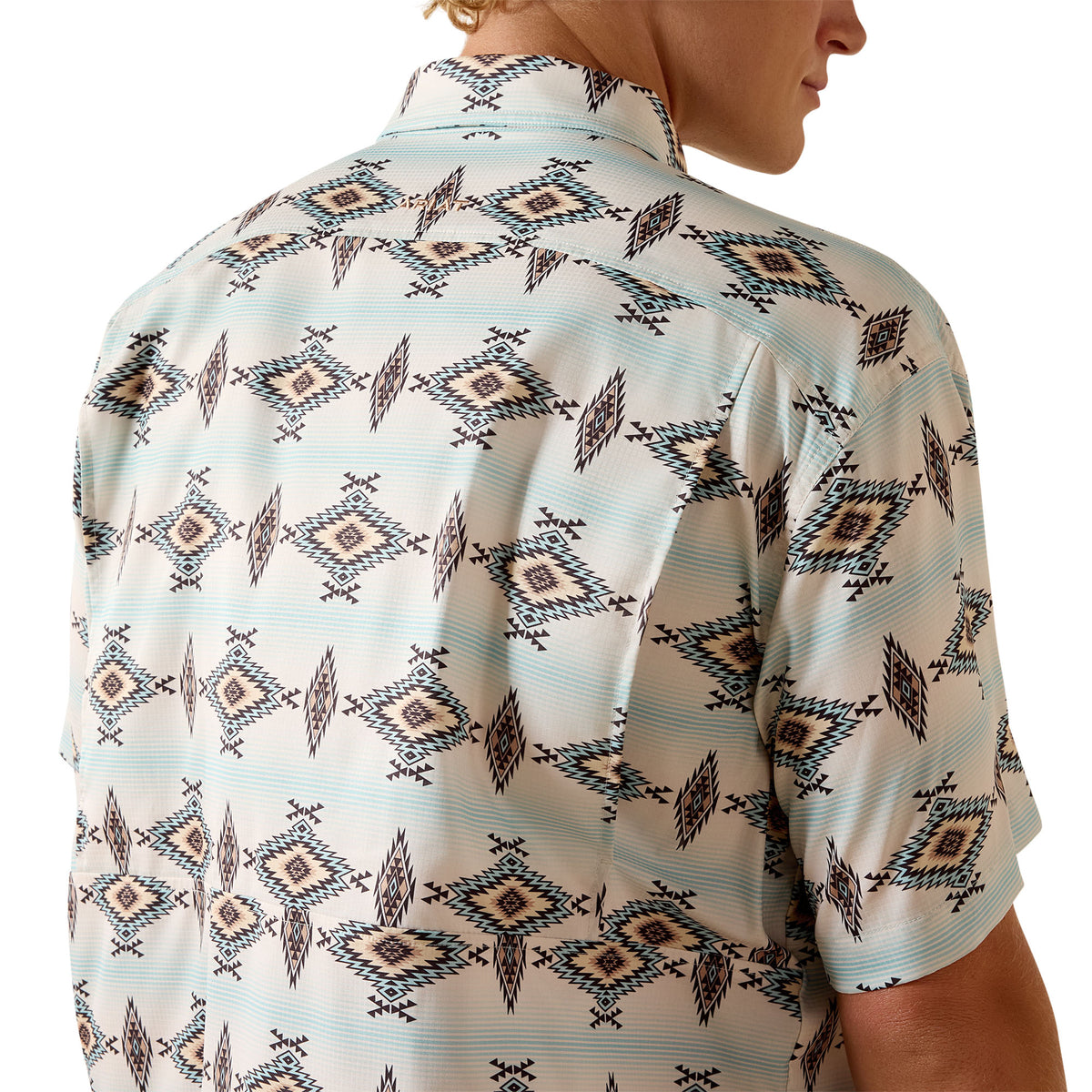 Ariat 10071056 Printed VentTEK Classic Fit Shirt OFF WHITE