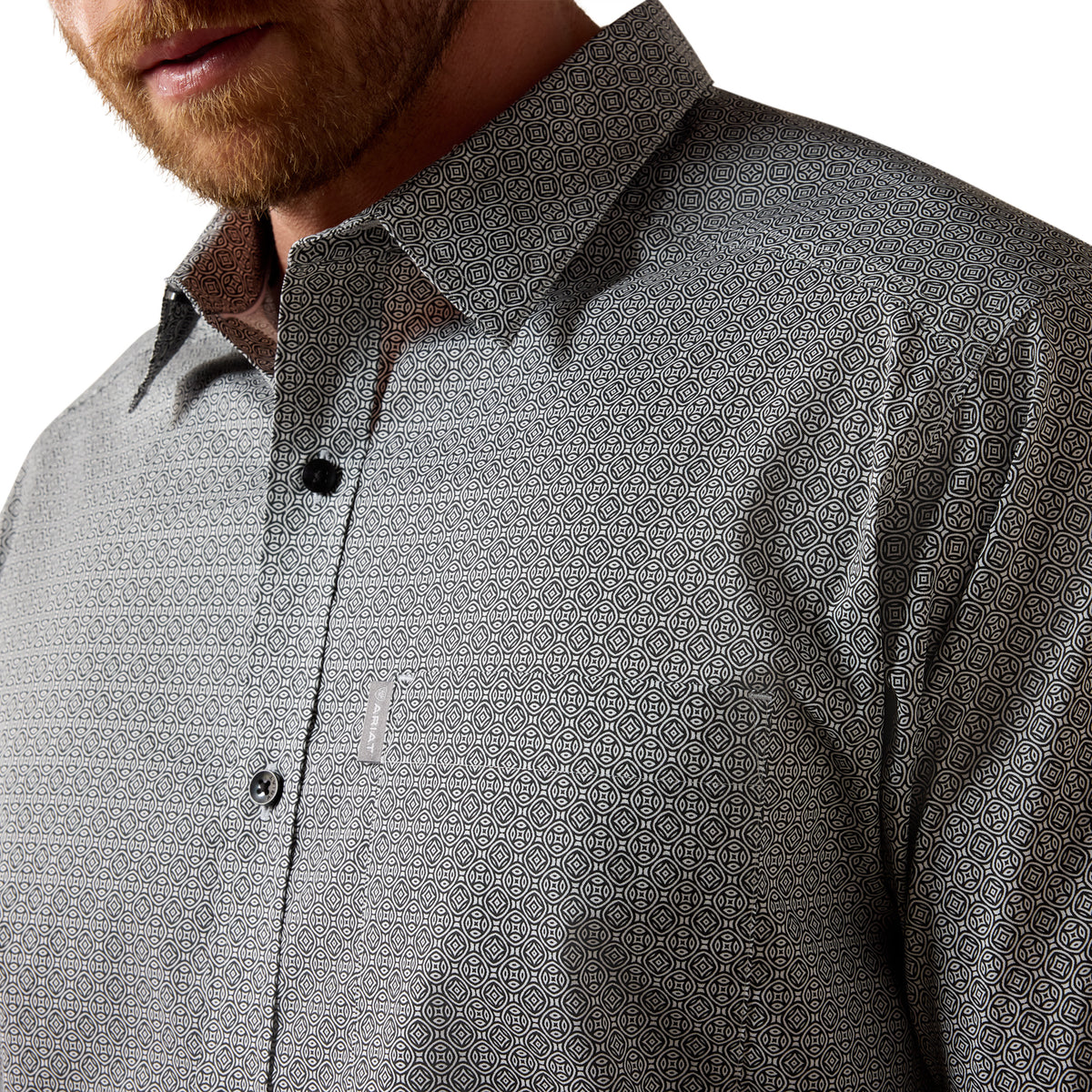 Ariat 10073895 Everything Classic Fit Shirt BLACK MINI MEDALLION