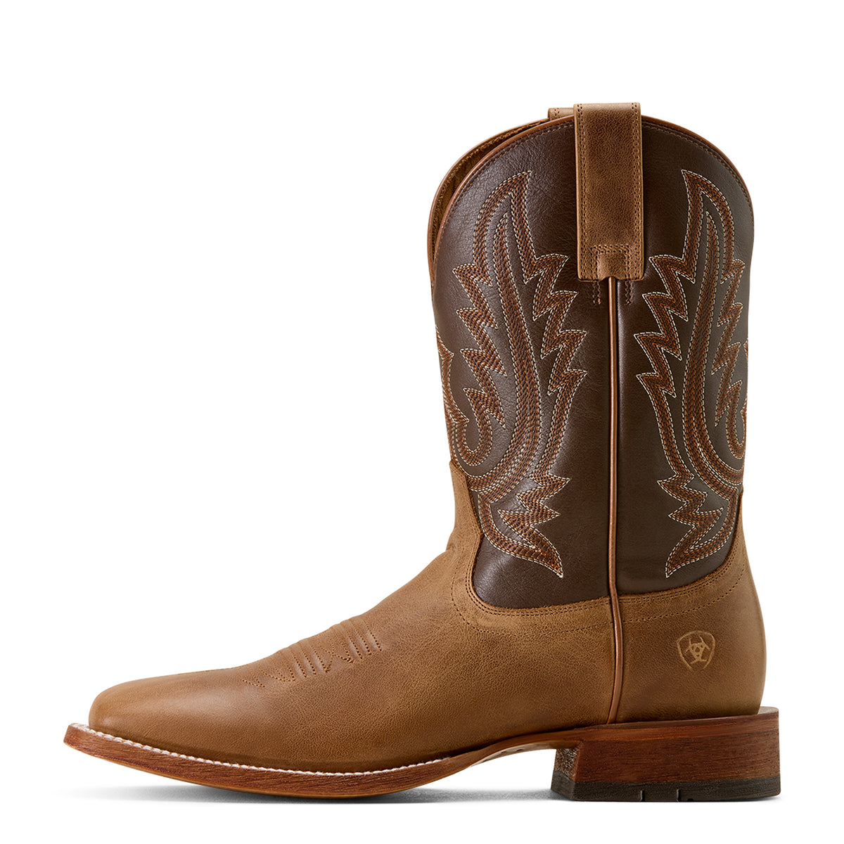 Ariat 10074250 County Roads Wheat Tan Santa Fe Brown Leather Sole Boot