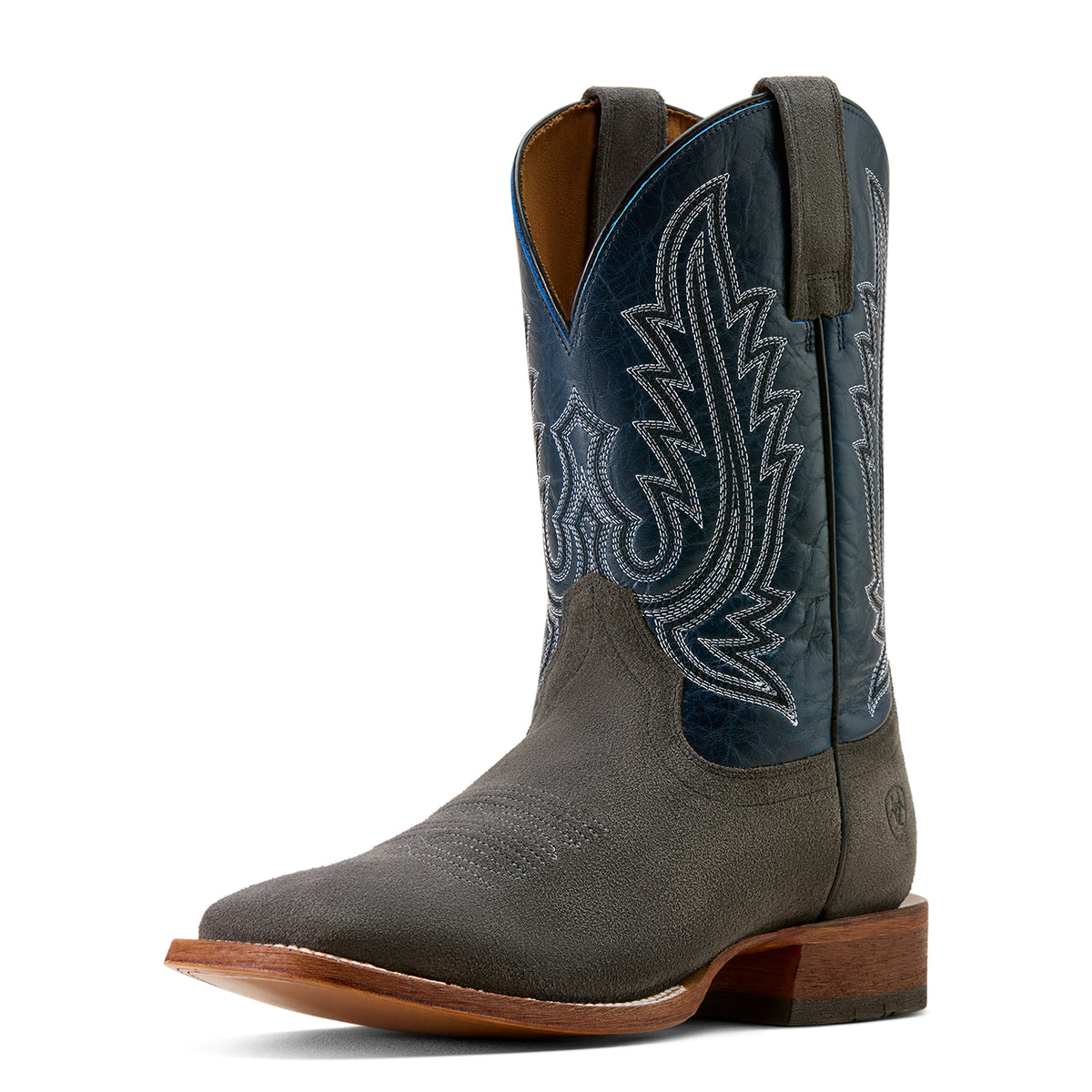 Ariat 10074253 County Roads Wide Square Toe Cowboy Boot IRON GREY