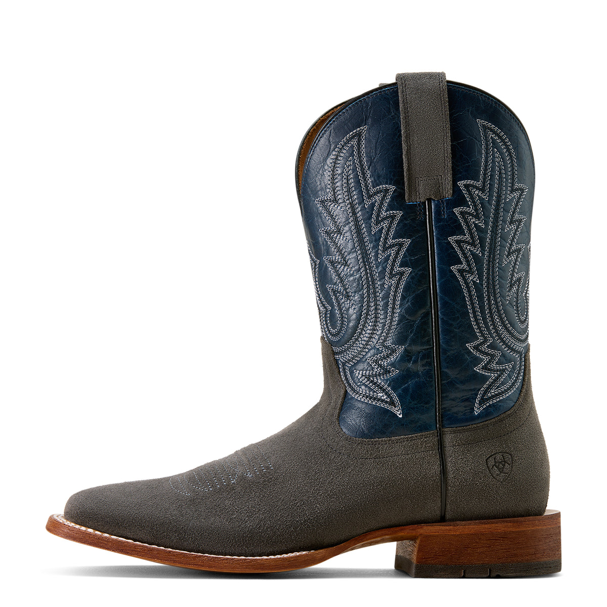 Ariat 10074253 County Roads Wide Square Toe Cowboy Boot IRON GREY