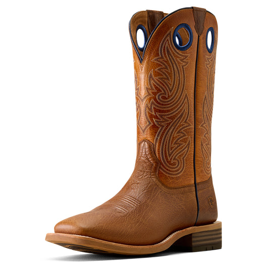 Ariat 10074256 Highland Toughstock Wide Square Toe Cowboy Boot COTTAGE BROWN