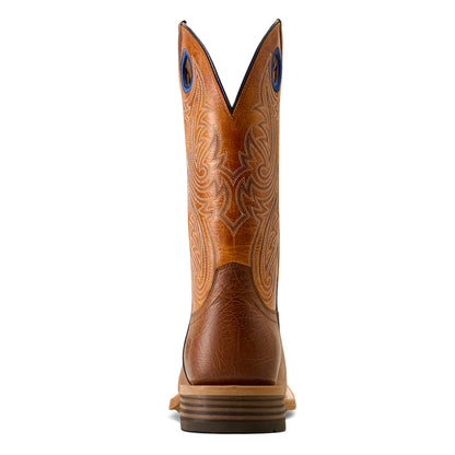 Ariat 10074256 Highland Toughstock Wide Square Toe Cowboy Boot COTTAGE BROWN