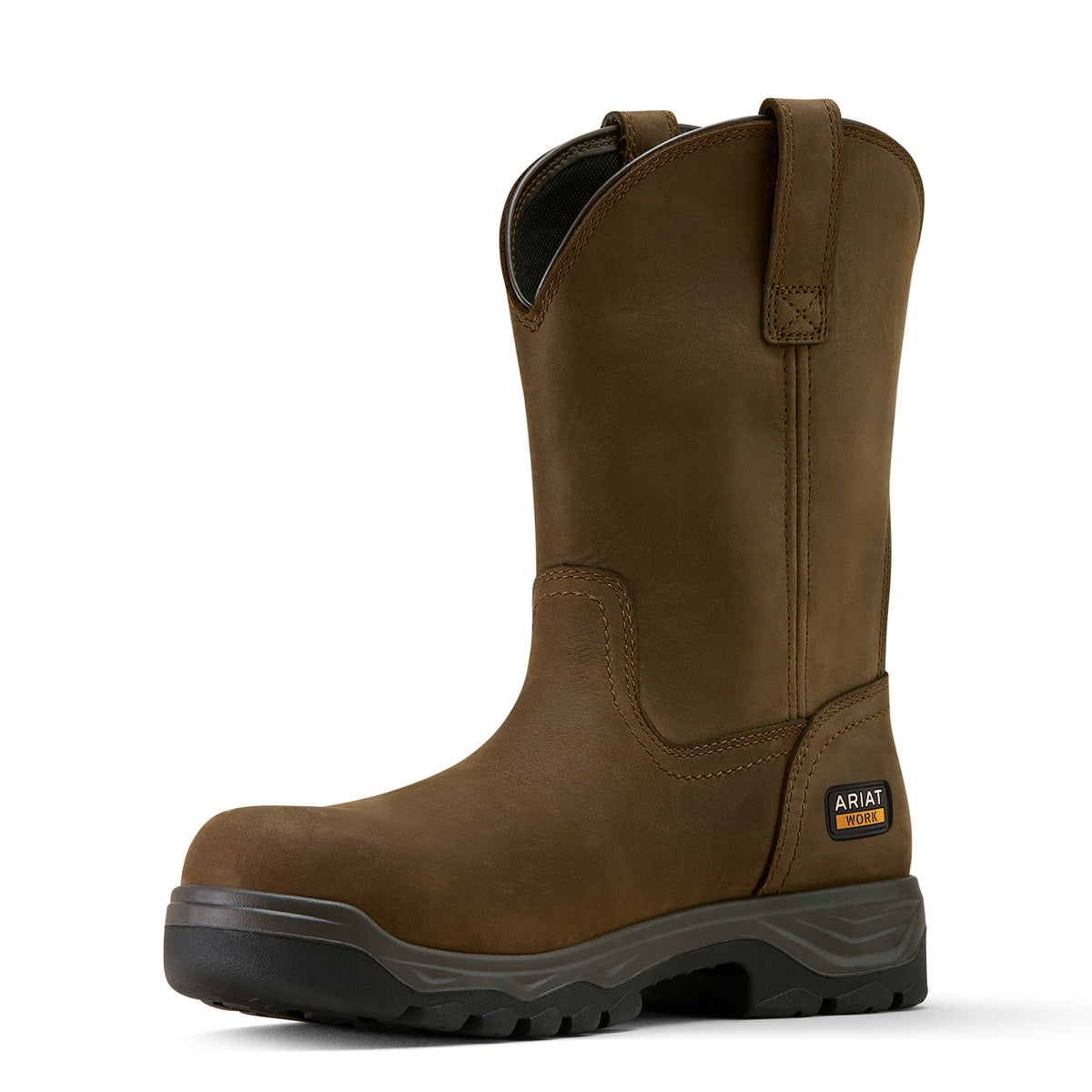 Ariat 10074209 Turbo Duratread Pull On Static Dissipative Composite Toe Work Boot Dark Brown
