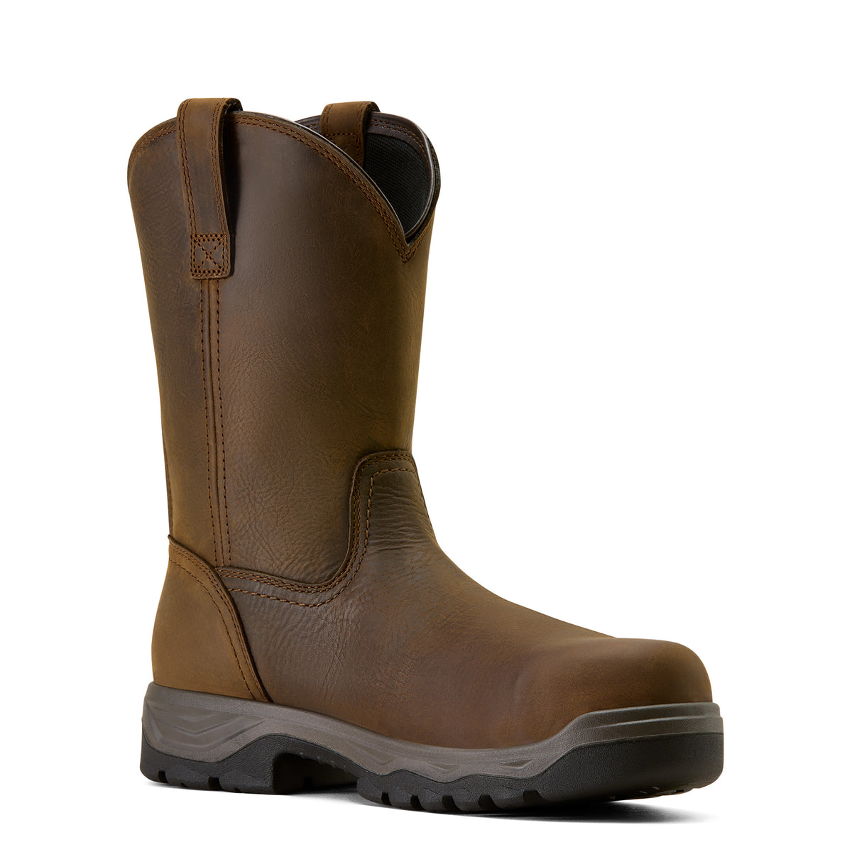 Ariat 10074209 Turbo Duratread Pull On Static Dissipative Composite Toe Work Boot Dark Brown