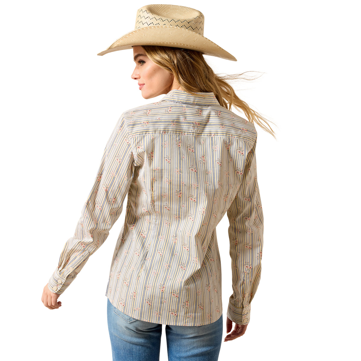 Ariat 10071417 WMS Kirby Stretch Shirt VINTAGE FLORAL STRIPE