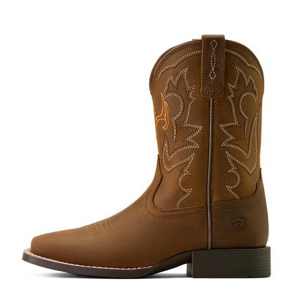 Ariat 10074193 Deer Ridge Wide Square Toe Western Boot DISTRESSED BROWN