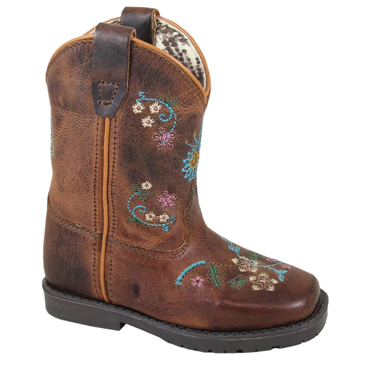 Smoky Mountain 3833T Toddler Floralie Brown / Embroidered Flower