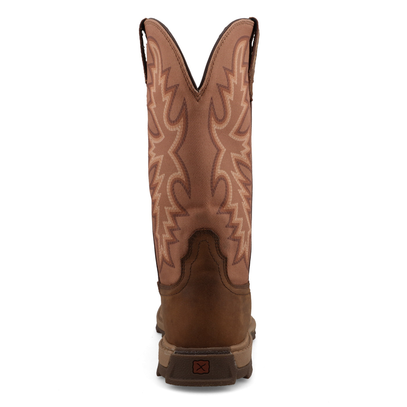 Twisted X WULN004 11" UltraLite X, Square Toe Nano Toe with UltraLite X, Brown & Tobacco Brown