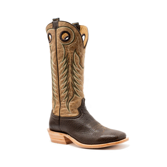 Hyer HM11052 Ellsworth 16'' Cafe Bull Hide Tan Cowhide Buckaroo