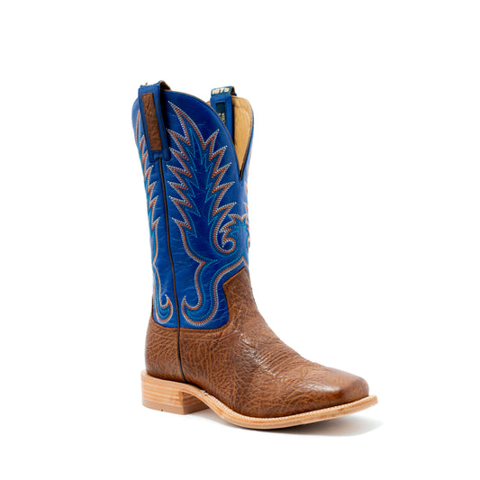 Hyer HM11055 Kincaid Bright Blue Goat / Rye Shrunken Bull Hide
