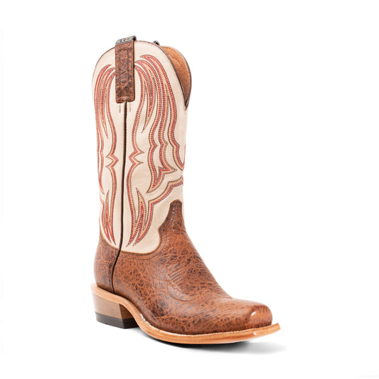 Hyer HM12024 Stafford Brown Clay Cowhide / Light Bone Top