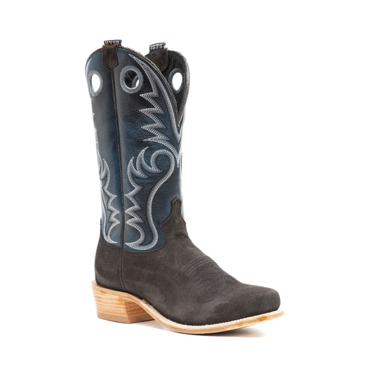 Hyer HM12031 McCune Charcoal Roughout Blue Lagoon Cowhide