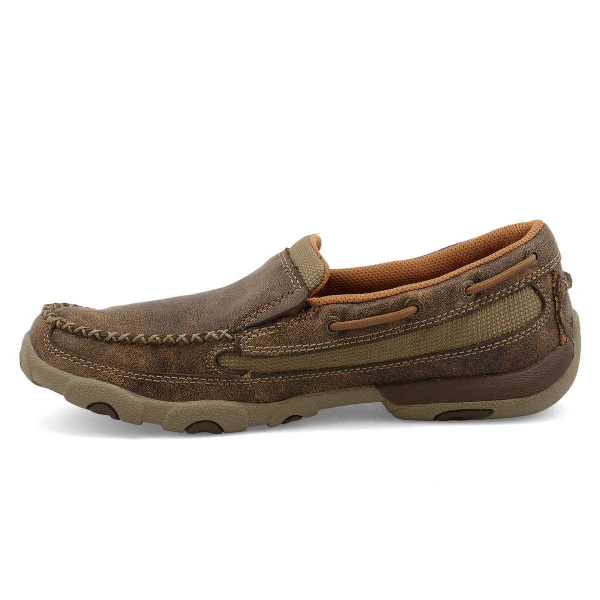 Twisted X WDMS005 Slip-On Driving Moc - Bomber