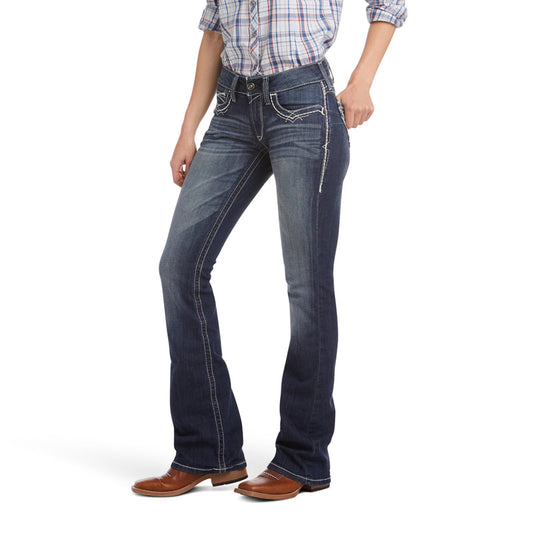 ARIAT 10017510 R.E.A.L. Mid Rise Stretch Entwined Boot Cut Jean