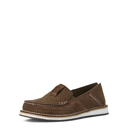 Ariat 10031609 CRUISER BROWN SUEDE/BROWN FLORAL EMBOSS