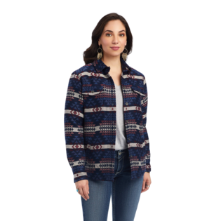 ARIAT 10041576 Shacket Shirt Jacket, Mountain Peak Jacquard