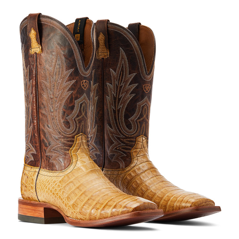 Ariat 10042476 GUNSLINGER WESTERN BOOT HONEYCOMB CAIMAN BELLY