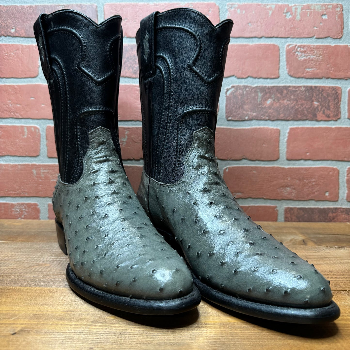 Los Altos 1690309 Gray Full Quill Ostrich Roper