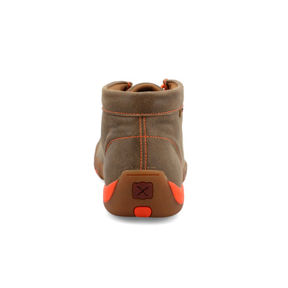 Twisted X MDM0019 Chukka Driving Moc Bomber & Neon Orange