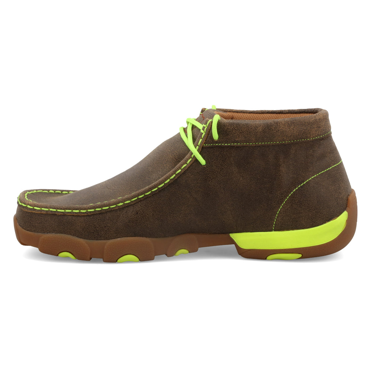 Twisted X MDM0026 Chukka Driving Moc Bomber & Neon Yellow