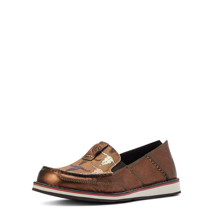 Ariat 10042524 Cruiser Boat Shoe Metallic Bronze