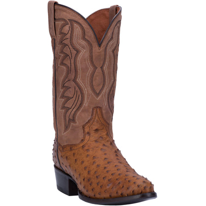 Dan post DP2323 Full Quill Ostrich Western Saddle Brown Chocolate
