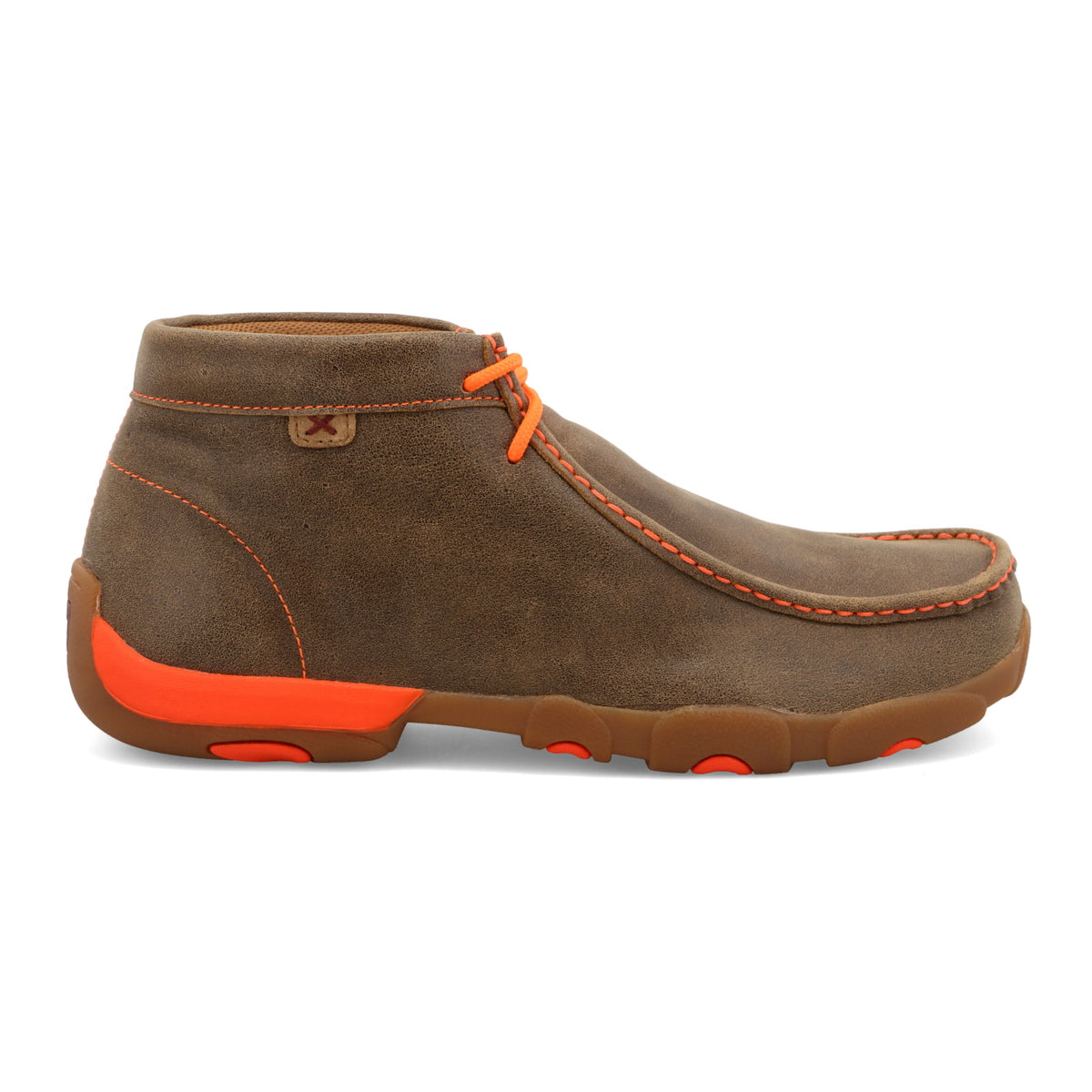 Twisted X MDM0019 Chukka Driving Moc Bomber & Neon Orange