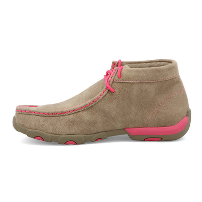 Twisted X WDM0012 Chukka Driving Moc - Dusty Tan & Neon Pink