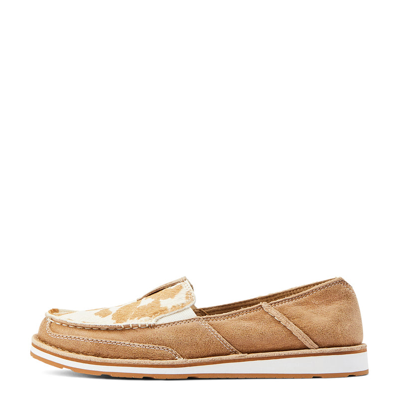 ARIAT 10044532 Women's Cruiser Adobe Tan and White Hair on Hide
