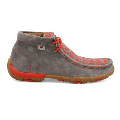 Twisted X WDM0147 Chukka Driving Moccasin in Grey Grenadine