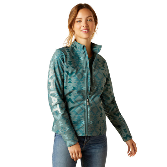Ariat 10046488 New Team Softshell Print Jacket Pinewood