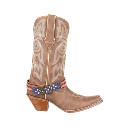 Durango DRD0208 Women's Flag Accessory Western Boot