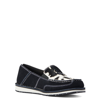 Ariat 10042529 Women's Cruiser Boat Shoe Cowhide Black Suede