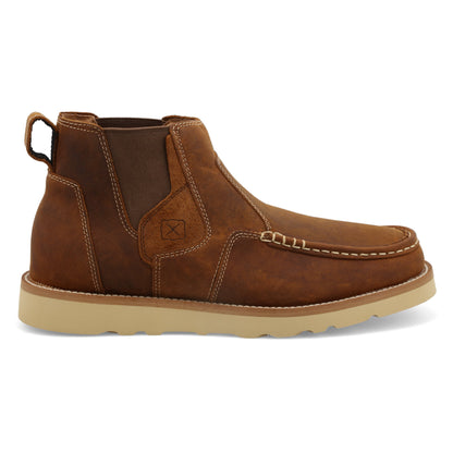 Twisted X MCA0013 4" Chelsea Wedge Sole Boot Oiled Saddle