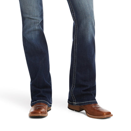 ARIAT 10017510 R.E.A.L. Mid Rise Stretch Entwined Boot Cut Jean