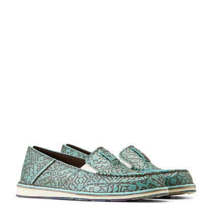 ARIAT 10046921 Cruiser Sneaker Turquoise Blanket Emboss