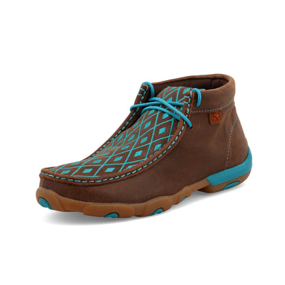 Twisted X WDM0072 Chukka Driving Moc - Brown & Turquoise