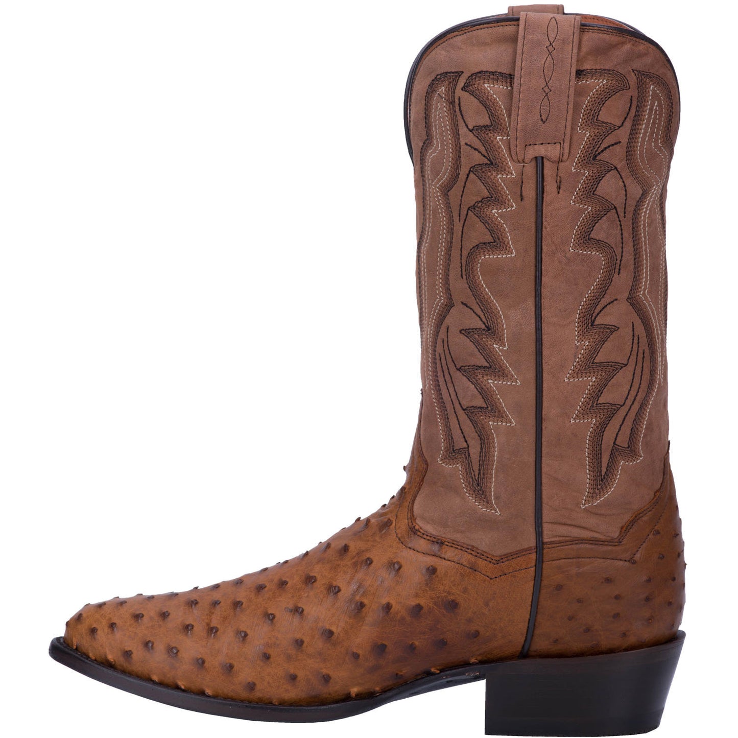 Dan post DP2323 Full Quill Ostrich Western Saddle Brown Chocolate